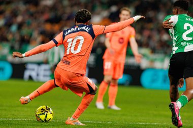 Lamine Yamal, Real Betis Balompie ve FC Barcelona (Maciej Rogowski / Ball Raw Images) takımları arasında LaLiga EA Sports maçında görüldü)