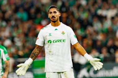 Alvaro Valles, Real Betis Balompie ve FC Barcelona (Maciej Rogowski / Ball Raw Images) takımları arasında LaLiga EA Sports maçında görüldü.)