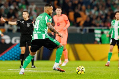 Natan, Real Betis Balompie ve FC Barcelona (Maciej Rogowski / Ball Raw Images) takımları arasında LaLiga EA Spor Maçı sırasında görüldü.)