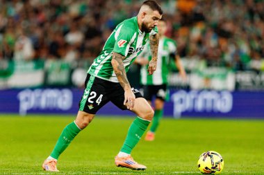 Aitor Ruibal, Real Betis Balompie ve FC Barcelona (Maciej Rogowski / Ball Raw Images) takımları arasında LaLiga EA Sports maçında görüldü)