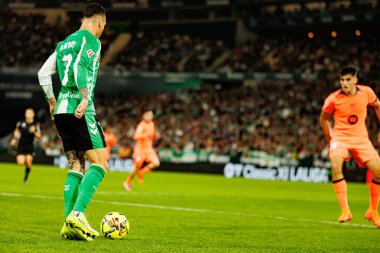 Antony, Real Betis Balompie ve FC Barcelona (Maciej Rogowski / Ball Raw Images) takımları arasında LaLiga EA Spor karşılaşmasında görüldü.)