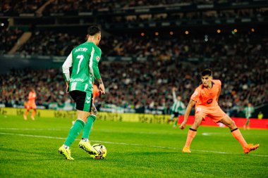 Antony, Real Betis Balompie ve FC Barcelona (Maciej Rogowski / Ball Raw Images) takımları arasında LaLiga EA Spor karşılaşmasında görüldü.)