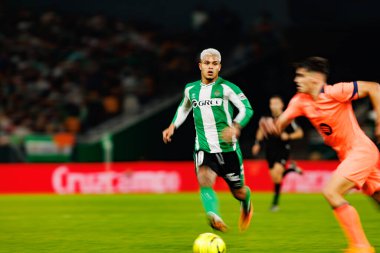 Cucho Hernandez, Real Betis Balompie ve FC Barcelona (Maciej Rogowski / Ball Raw Images) takımları arasında LaLiga EA Sports maçında görüldü)