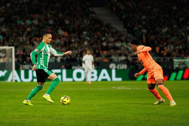 Antony, Real Betis Balompie ve FC Barcelona (Maciej Rogowski / Ball Raw Images) takımları arasında LaLiga EA Spor karşılaşmasında görüldü.)