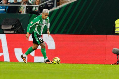 Cucho Hernandez, Real Betis Balompie ve FC Barcelona (Maciej Rogowski / Ball Raw Images) takımları arasında LaLiga EA Sports maçında görüldü)