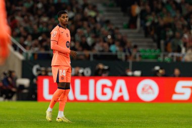 Marcus Rashford, Real Betis Balompie ve FC Barcelona (Maciej Rogowski / Ball Raw Images) takımları arasında LaLiga EA Sports maçında görüldü)