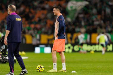 Robert Lewandowski, Real Betis Balompie ve FC Barcelona (Maciej Rogowski / Ball Raw Images) takımları arasında LaLiga EA Sports maçında görüldü.)