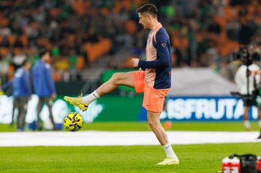 Robert Lewandowski, Real Betis Balompie ve FC Barcelona (Maciej Rogowski / Ball Raw Images) takımları arasında LaLiga EA Sports maçında görüldü.)