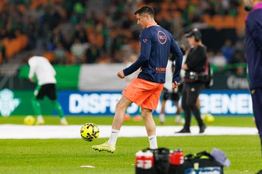 Robert Lewandowski, Real Betis Balompie ve FC Barcelona (Maciej Rogowski / Ball Raw Images) takımları arasında LaLiga EA Sports maçında görüldü.)