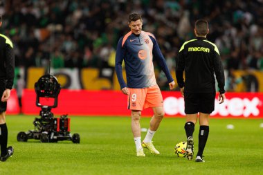 Robert Lewandowski, Real Betis Balompie ve FC Barcelona (Maciej Rogowski / Ball Raw Images) takımları arasında LaLiga EA Sports maçında görüldü.)