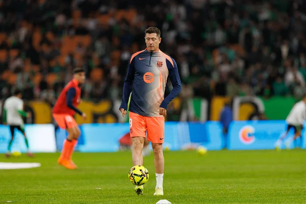 Robert Lewandowski, Real Betis Balompie ve FC Barcelona (Maciej Rogowski / Ball Raw Images) takımları arasında LaLiga EA Sports maçında görüldü.)