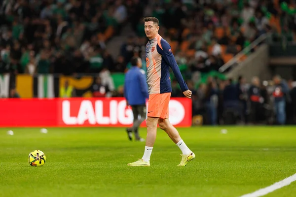 Robert Lewandowski, Real Betis Balompie ve FC Barcelona (Maciej Rogowski / Ball Raw Images) takımları arasında LaLiga EA Sports maçında görüldü.)