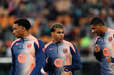 Lamine Yamal, Real Betis Balompie ve FC Barcelona (Maciej Rogowski / Ball Raw Images) takımları arasında LaLiga EA Sports maçında görüldü)