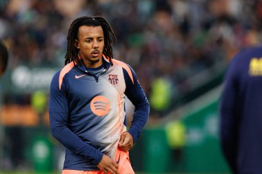 Jules Kounde, Real Betis Balompie ve FC Barcelona (Maciej Rogowski / Ball Raw Images) takımları arasında LaLiga EA Sports maçında görüldü)