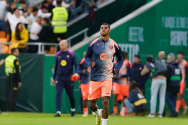 Marcus Rashford, Real Betis Balompie ve FC Barcelona (Maciej Rogowski / Ball Raw Images) takımları arasında LaLiga EA Sports maçında görüldü)