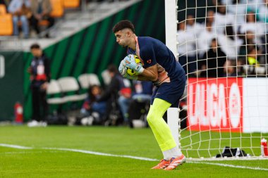 Joan Garcia, Real Betis Balompie ve FC Barcelona (Maciej Rogowski / Ball Raw Images) takımları arasında LaLiga EA Sports maçında görüldü.)