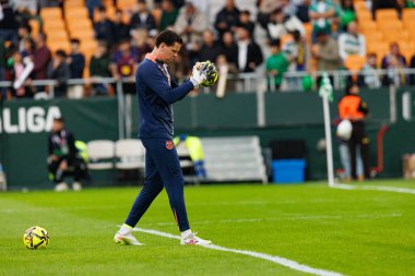Wojciech Szczesny, Real Betis Balompie ve FC Barcelona (Maciej Rogowski / Ball Raw Images) takımları arasındaki LaLiga EA Sports maçında görüldü)