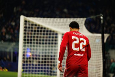 Hugo Ekitike Şampiyonlar Ligi 'nde Internazionale Milano ve Liverpool FC (Maciej Rogowski / Ball Raw Images) arasındaki faz maçında görüldü)