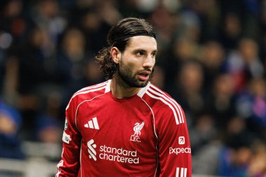 Alessandro Bastoni Şampiyonlar Ligi 'nde Internazionale Milano ve Liverpool FC (Maciej Rogowski / Ball Raw Images) arasındaki faz maçında görüldü.)