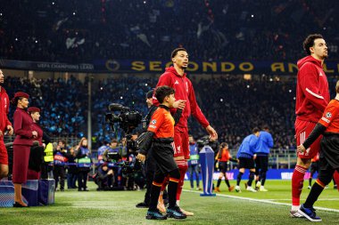 Hugo Ekitike Şampiyonlar Ligi 'nde Internazionale Milano ve Liverpool FC (Maciej Rogowski / Ball Raw Images) arasındaki faz maçında görüldü)