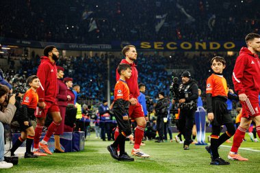 Alexis Mac Allister Şampiyonlar Ligi faz oyunu sırasında Internazionale Milano ve Liverpool FC (Maciej Rogowski / Ball Raw Images)