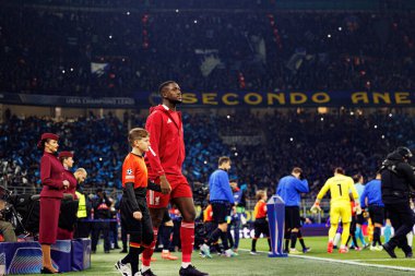 Ibrahima Konate, Şampiyonlar Ligi 'nde Internazionale Milano ve Liverpool FC (Maciej Rogowski / Ball Raw Images) arasında oynanan faz maçında görüldü.)