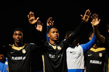 FC Alverca ve CD Nacional (Maciej Rogowski / Ball Raw Images) takımları arasında Liga Portekiz maçı sırasında Kauan Gomes görüldü.)