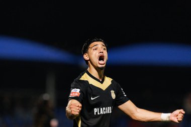 FC Alverca ve CD Nacional (Maciej Rogowski / Ball Raw Images) takımları arasında Liga Portekiz maçında Nabil Touaizi görüldü)