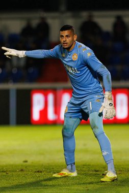 FC Alverca ve CD Nacional (Maciej Rogowski / Ball Raw Images) takımları arasında Liga Portekiz maçında görülen Kaique Pereira)