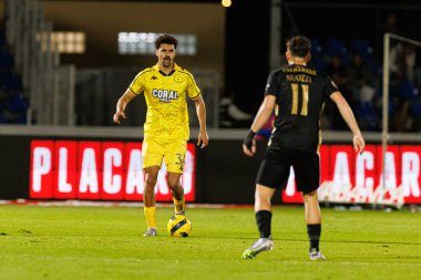 Leo Santos, Liga Portekiz maçı sırasında FC Alverca ve CD Nacional (Maciej Rogowski / Ball Raw Images) takımları arasında görüldü)