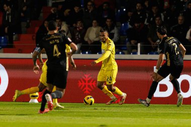 Lenny Valier, Liga Portekiz maçı sırasında FC Alverca ve CD Nacional (Maciej Rogowski / Ball Raw Images) takımları arasında görüldü.)