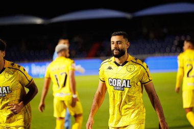 FC Alverca ve CD Nacional (Maciej Rogowski / Ball Raw Images) takımları arasında Liga Portekiz maçında Chiheb Labidi görüldü)