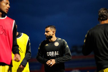 FC Alverca ve CD Nacional (Maciej Rogowski / Ball Raw Images) takımları arasında Liga Portekiz maçında Chiheb Labidi görüldü)