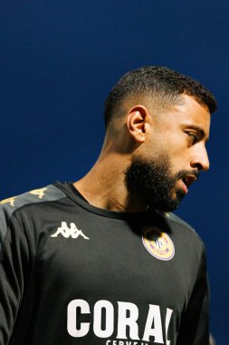 FC Alverca ve CD Nacional (Maciej Rogowski / Ball Raw Images) takımları arasında Liga Portekiz maçında Chiheb Labidi görüldü)