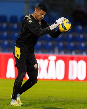 FC Alverca ve CD Nacional (Maciej Rogowski / Ball Raw Images) takımları arasında Liga Portekiz maçında görülen Kaique Pereira)