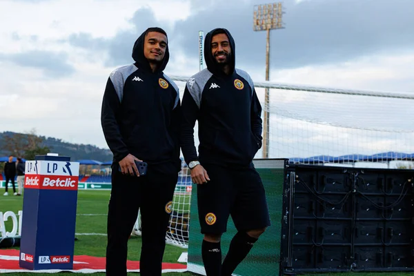 Lenny Vallier ve Chiheb Labidi, Liga Portekiz maçı sırasında FC Alverca ve CD Nacional takımları arasında görüldü (Maciej Rogowski / Ball Raw Images)