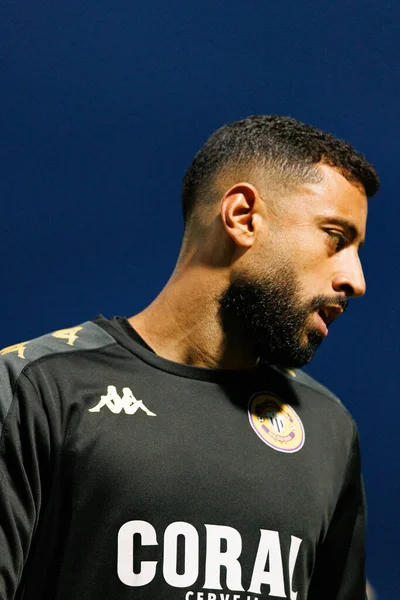 FC Alverca ve CD Nacional (Maciej Rogowski / Ball Raw Images) takımları arasında Liga Portekiz maçında Chiheb Labidi görüldü)