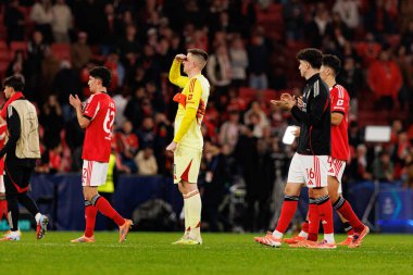 Anatoiy Trubin SL Benfica ve SSC Napoli (Maciej Rogowski / Ball Raw Images) arasındaki Şampiyonlar Ligi faz maçında görüldü)