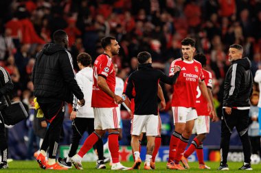 Vangelis Pavlidis ve Tomas Araujo SL Benfica ve SSC Napoli (Maciej Rogowski / Ball Raw Images) arasındaki Şampiyonlar Ligi faz maçında görüldü)