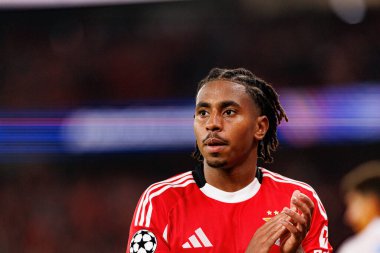 Leandro Barreiro Şampiyonlar Ligi faz maçında SL Benfica ve SSC Napoli (Maciej Rogowski / Ball Raw Images) arasında görüldü)