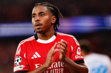 Leandro Barreiro Şampiyonlar Ligi faz maçında SL Benfica ve SSC Napoli (Maciej Rogowski / Ball Raw Images) arasında görüldü)