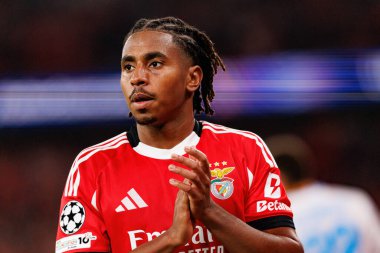 Leandro Barreiro Şampiyonlar Ligi faz maçında SL Benfica ve SSC Napoli (Maciej Rogowski / Ball Raw Images) arasında görüldü)