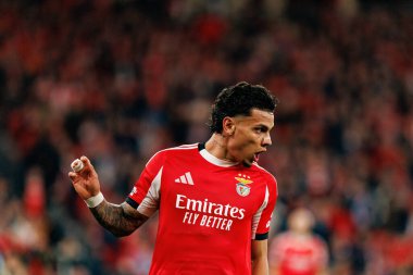 Richard Rios SL Benfica ve SSC Napoli (Maciej Rogowski / Ball Raw Images) arasındaki Şampiyonlar Ligi faz maçında görüldü)