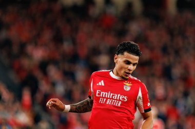 Richard Rios SL Benfica ve SSC Napoli (Maciej Rogowski / Ball Raw Images) arasındaki Şampiyonlar Ligi faz maçında görüldü)