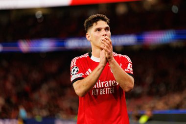 Georgiy Sudakov SL Benfica ve SSC Napoli (Maciej Rogowski / Ball Raw Images) arasındaki Şampiyonlar Ligi faz maçında görüldü)