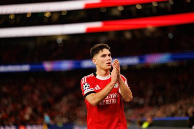 Georgiy Sudakov SL Benfica ve SSC Napoli (Maciej Rogowski / Ball Raw Images) arasındaki Şampiyonlar Ligi faz maçında görüldü)