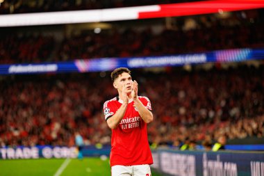 Georgiy Sudakov SL Benfica ve SSC Napoli (Maciej Rogowski / Ball Raw Images) arasındaki Şampiyonlar Ligi faz maçında görüldü)