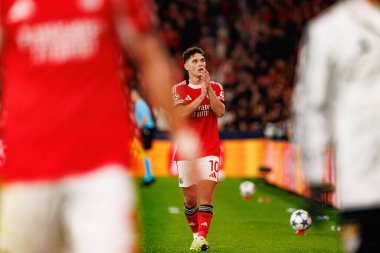 Georgiy Sudakov SL Benfica ve SSC Napoli (Maciej Rogowski / Ball Raw Images) arasındaki Şampiyonlar Ligi faz maçında görüldü)