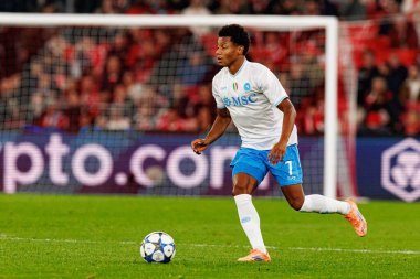 SL Benfica ve SSC Napoli (Maciej Rogowski / Ball Raw Images) arasındaki Şampiyonlar Ligi faz maçında David Neres görüldü)