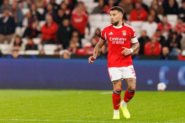 Nicolas Otamendi SL Benfica ve SSC Napoli (Maciej Rogowski / Ball Raw Images) arasındaki Şampiyonlar Ligi faz maçında görüldü)